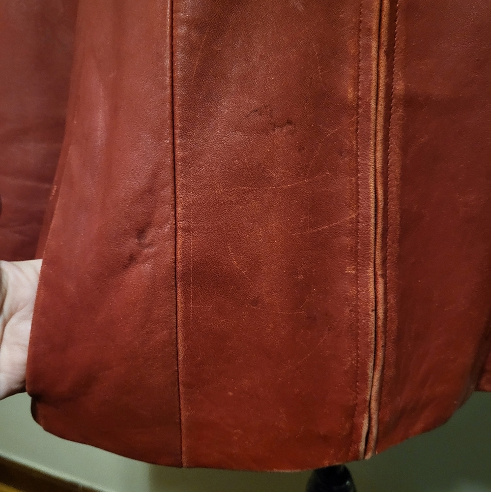 Avanti red leather jacket 3XL - Picture 5 of 9